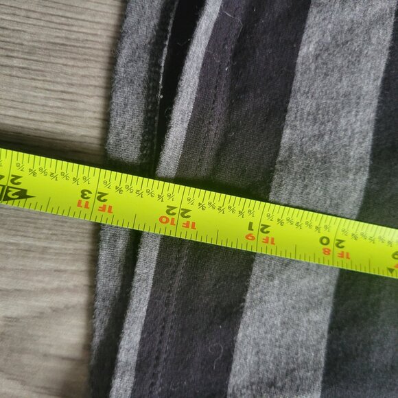 Talbots Womens Striped Turtleneck Sweater MP Cotton/Spandex Black & Gray - Picture 4 of 5